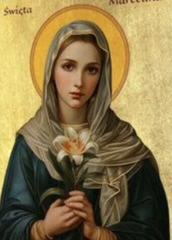 Imagen devocional de Santa Marcelina